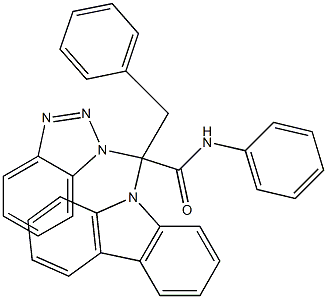 2-(1H-Benzotriazol-1-yl)-2-(9H-carbazol-9-yl)-N,3-diphenylpropanamide