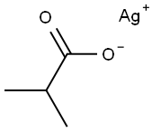2-メチルプロパン酸銀(I) 化学構造式