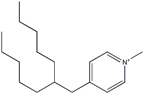 1-メチル-4-(2-ペンチルヘプチル)ピリジニウム 化学構造式