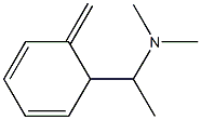 1-(6-メチレン-2,4-シクロヘキサジエニル)-N,N-ジメチル-エタンアミン 化学構造式