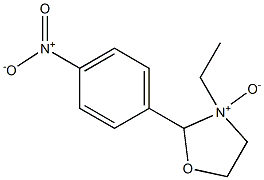 2-(4-ニトロフェニル)-3-エチルオキサゾリジン3-オキシド 化学構造式
