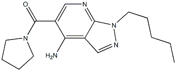  4-Amino-1-pentyl-5-[(pyrrolidin-1-yl)carbonyl]-1H-pyrazolo[3,4-b]pyridine