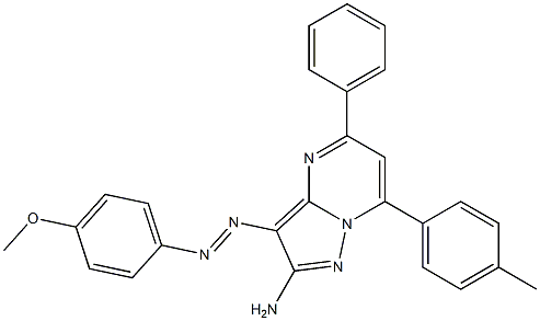 2-Amino-3-(4-methoxyphenylazo)-5-phenyl-7-(4-methylphenyl)pyrazolo[1,5-a]pyrimidine