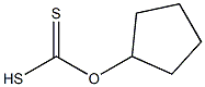 Dithiocarbonic acid hydrogen O-cyclopentyl ester 结构式