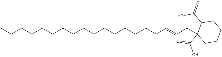 シクロヘキサン-1,2-ジカルボン酸水素1-(2-ノナデセニル) 化学構造式