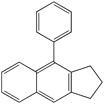 4-フェニル-2,3-ジヒドロ-1H-シクロペンタ[b]ナフタレン 化学構造式