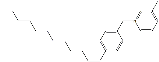 1-(4-Dodecylbenzyl)-3-methylpyridinium Structure