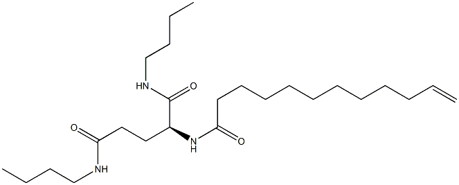 N2-(11-Dodecenoyl)-N1,N5-dibutylglutaminamide Structure