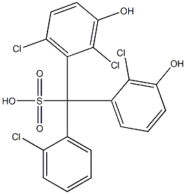 (2-Chlorophenyl)(2-chloro-3-hydroxyphenyl)(2,6-dichloro-3-hydroxyphenyl)methanesulfonic acid