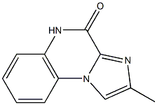 2-メチルイミダゾ[1,2-a]キノキサリン-4(5H)-オン 化学構造式