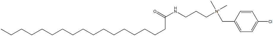 4-Chloro-N,N-dimethyl-N-[3-[(1-oxooctadecyl)amino]propyl]benzenemethanaminium|