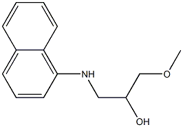 1-(1-Naphtylamino)-3-methoxy-2-propanol Structure