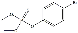 Thiophosphoric acid O,O-dimethyl O-[p-bromophenyl] ester,,结构式