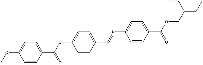 4-[4-(4-Methoxybenzoyloxy)benzylideneamino]benzoic acid (2-ethylbutyl) ester,,结构式