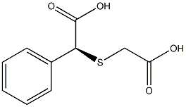 (+)-2-フェニル[(S)-チオ二酢酸] 化学構造式