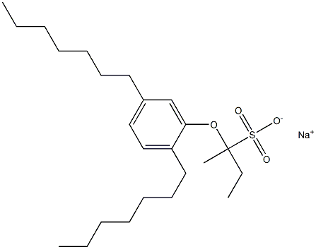 2-(2,5-Diheptylphenoxy)butane-2-sulfonic acid sodium salt 结构式