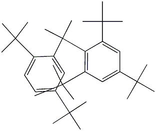 2-(2,4,6-Tri-tert-butylphenyl)-2-(2,5-di-tert-butylphenyl)propane,,结构式