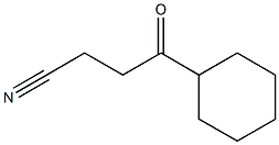 1-Cyclohexyl-3-cyanopropan-1-one,,结构式