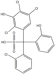 (2-Chlorophenyl)(2,4,5-trichloro-3-hydroxyphenyl)(2-hydroxyphenyl)methanesulfonic acid