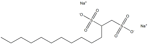 1,2-Tridecanedisulfonic acid disodium salt 结构式