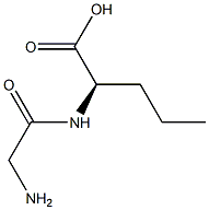 [R,(+)]-2-(グリシルアミノ)吉草酸 化学構造式