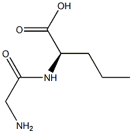 (+)-N-Glycyl-D-norvaline Structure