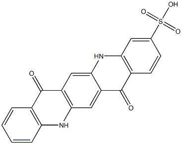 5,7,12,14-Tetrahydro-7,14-dioxoquino[2,3-b]acridine-3-sulfonic acid Struktur