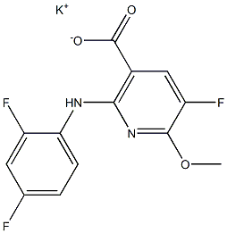2-[(2,4-Difluorophenyl)amino]-5-fluoro-6-methoxynicotinic acid potassium salt