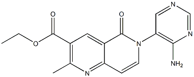 6-(4-Amino-5-pyrimidinyl)-2-methyl-5-oxo-5,6-dihydro-1,6-naphthyridine-3-carboxylic acid ethyl ester