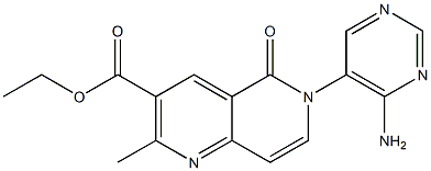 6-(4-Amino-5-pyrimidinyl)-2-methyl-5-oxo-5,6-dihydro-1,6-naphthyridine-3-carboxylic acid ethyl ester|