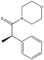 (-)-4-[(R)-2-Phenyl-1-thiopropyl]morpholine Struktur