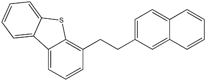 4-[2-(2-ナフチル)エチル]ジベンゾチオフェン 化学構造式