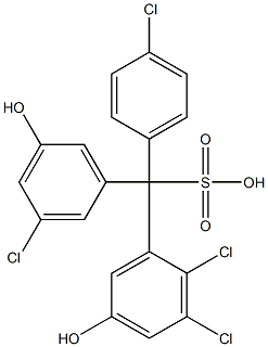 (4-Chlorophenyl)(3-chloro-5-hydroxyphenyl)(2,3-dichloro-5-hydroxyphenyl)methanesulfonic acid|