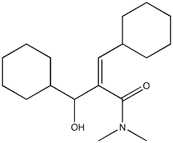 (Z)-2-(Cyclohexylhydroxymethyl)-3-cyclohexyl-N,N-dimethylpropenamide|