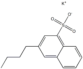 3-Butyl-1-naphthalenesulfonic acid potassium salt 结构式