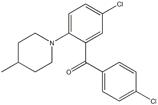 4',5-Dichloro-2-(4-methyl-1-piperidinyl)benzophenone Struktur