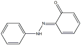 6-(2-Phenylhydrazono)-2,4-cyclohexadiene-1-one,,结构式