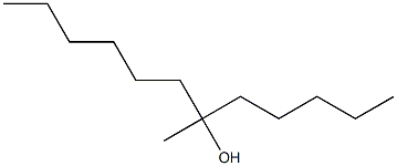 6-メチル-6-ドデカノール 化学構造式