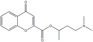 4-Oxo-4H-1-benzopyran-2-carboxylic acid [1-methyl-3-(dimethylamino)propyl] ester,,结构式