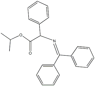 2-[(Diphenylmethylene)amino]-2-phenylacetic acid isopropyl ester Structure