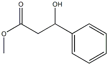 3-ヒドロキシ-3-フェニルプロパン酸メチル 化学構造式