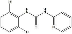 1-[(2,6-ジクロロフェニル)]-3-(ピリジン-2-イル)尿素 化学構造式