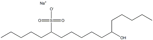 12-Hydroxyheptadecane-6-sulfonic acid sodium salt|