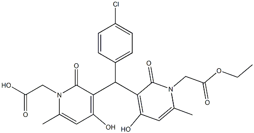 3,3'-(4-Chlorobenzylidene)bis(1,2-dihydro-4-hydroxy-6-methyl-2-oxopyridine-1-acetic acid ethyl) ester