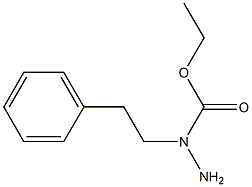1-(2-Phenylethyl)hydrazine-1-carboxylic acid ethyl ester,,结构式