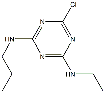 N-Ethyl-N'-propyl-6-chloro-1,3,5-triazine-2,4-diamine Structure