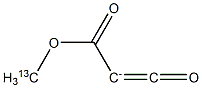 2-Methoxy(13C)carbonyl-2-oxoethan-1-ide Structure