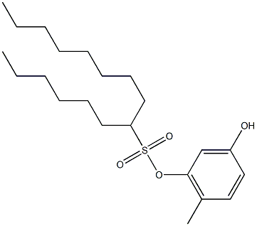  7-Pentadecanesulfonic acid 3-hydroxy-6-methylphenyl ester