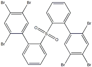 2,4,5-Tribromophenylphenyl sulfone Structure