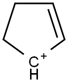 Cyclopentenyl cation Structure